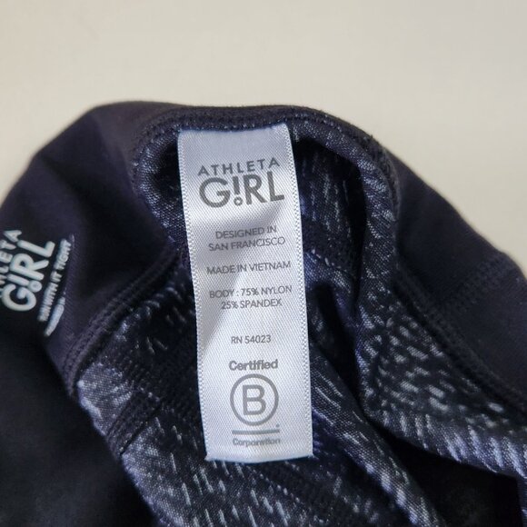 Athleta Girl Patterned Run With It Tights Leggings sz L/12 - Picture 8 of 9
